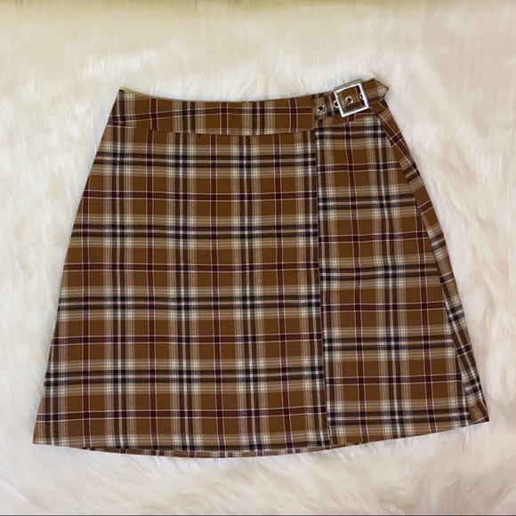Brandy Melville Skirts Brown Plaid Skirt From Brandy Melvillejohn